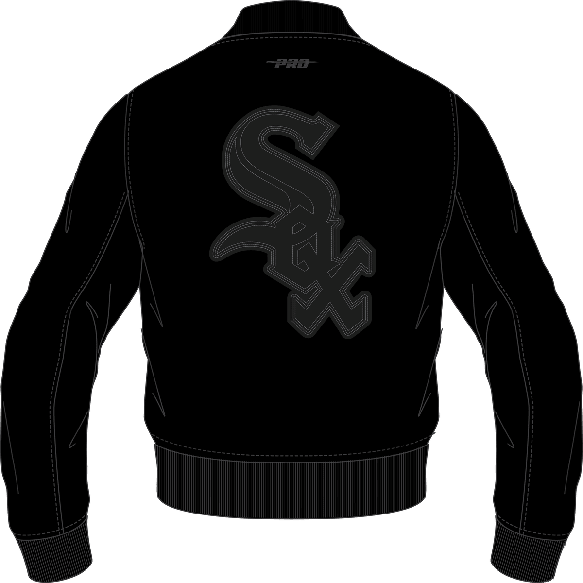 Chaqueta universitaria de cuero lavado de los Chicago White Sox para hombre