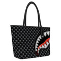 Sharks In Paris Balloon Black Tote Bag