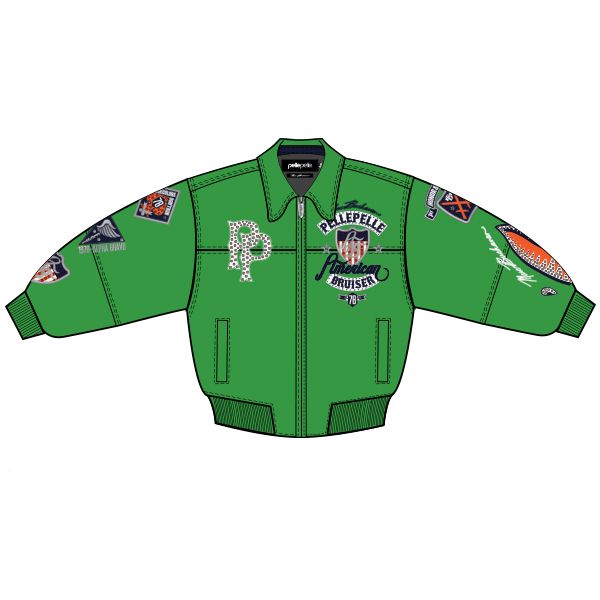 Chaqueta de cuero American Bruiser para hombre