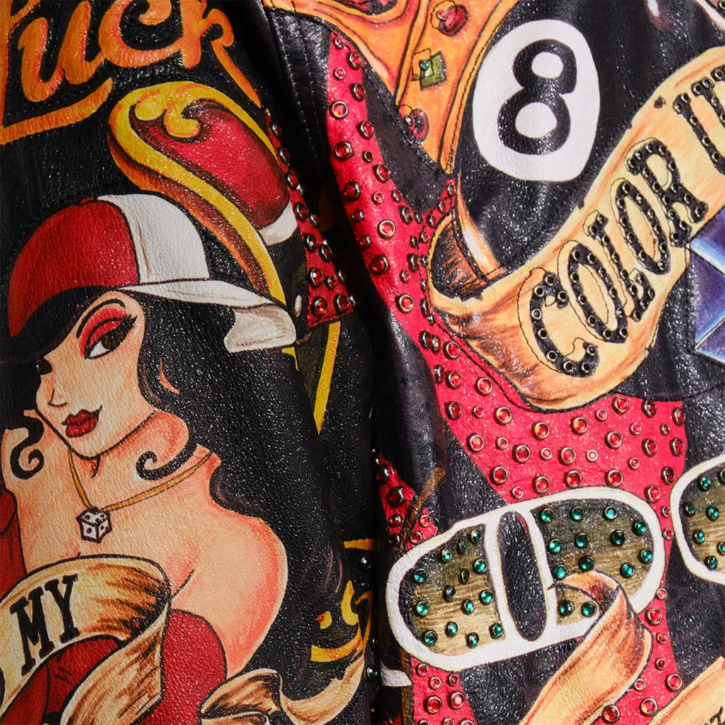 Chaqueta de cuero "High Rollers" para hombre