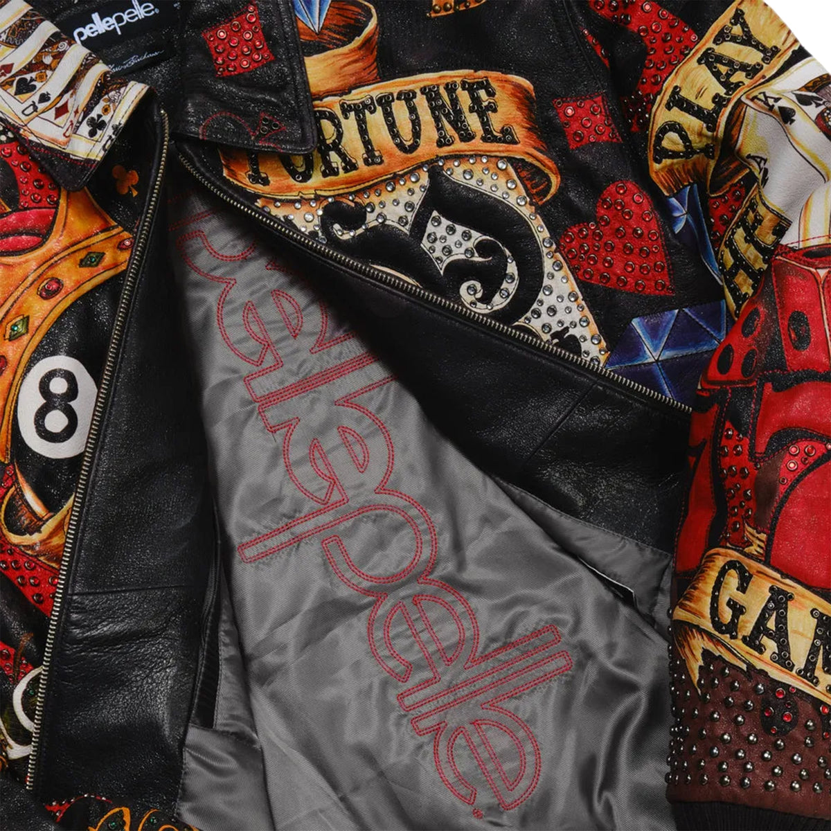 Chaqueta de cuero "High Rollers" para hombre