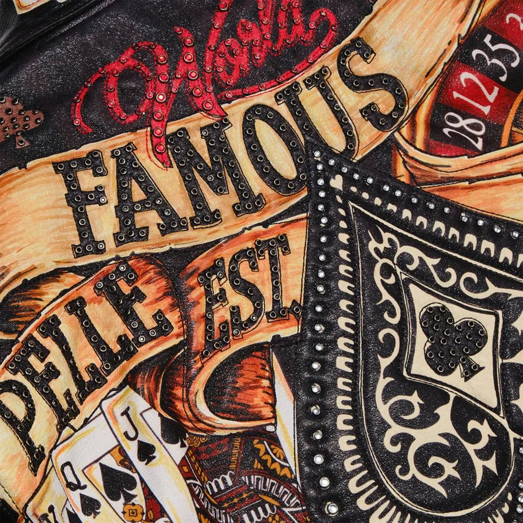 Chaqueta de cuero "High Rollers" para hombre