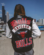 Men's Chicago Bulls Leather Varsity Jacket