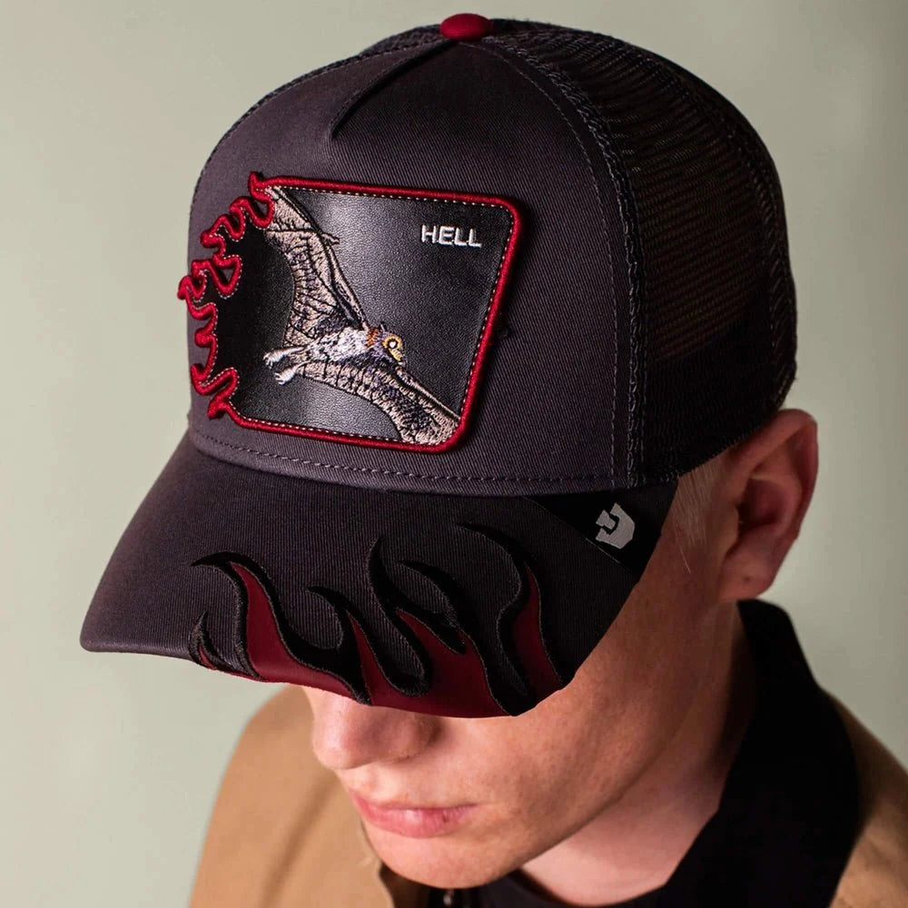 Casquette de camionneur Hell Flames