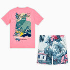 Kid's Paradise Palms T-Shirt and Shorts Outfit