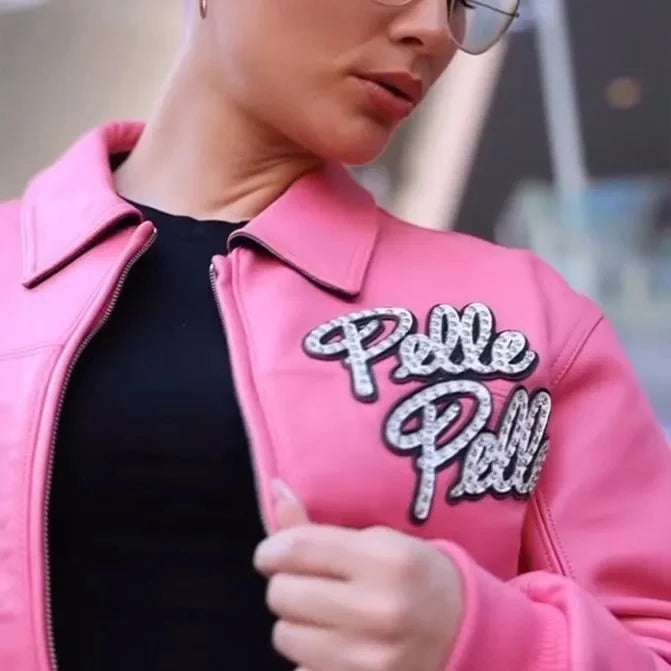 Blouson en cuir pour femme "World Famous Soda Club"