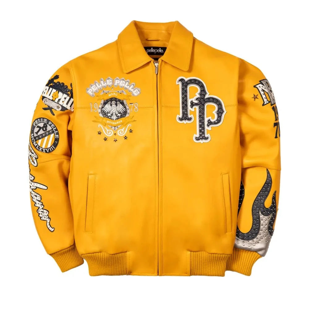 Chaqueta de cuero para hombre World Famous Pelle