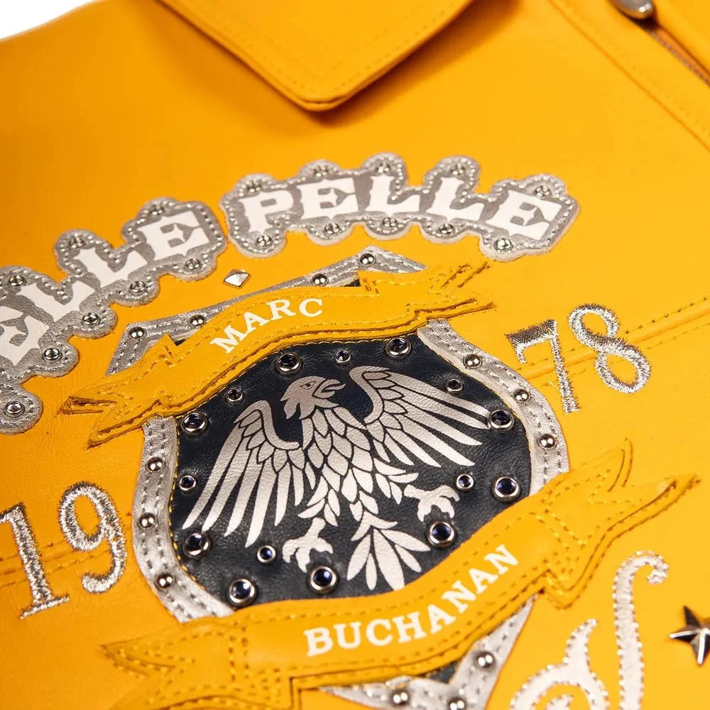 Chaqueta de cuero para hombre World Famous Pelle