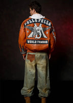 Chaqueta de cuero para hombre World Famous Pelle