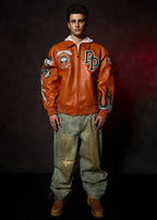 Chaqueta de cuero para hombre World Famous Pelle