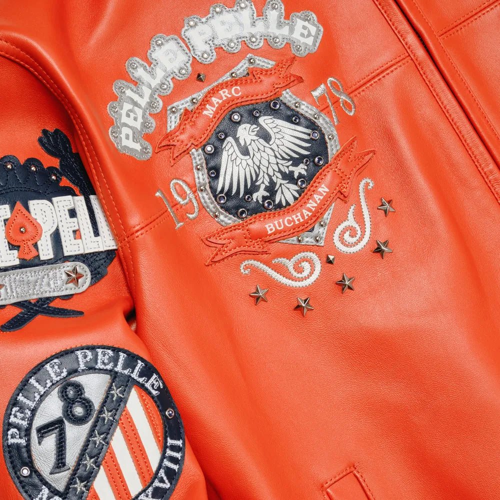 Chaqueta de cuero para hombre World Famous Pelle