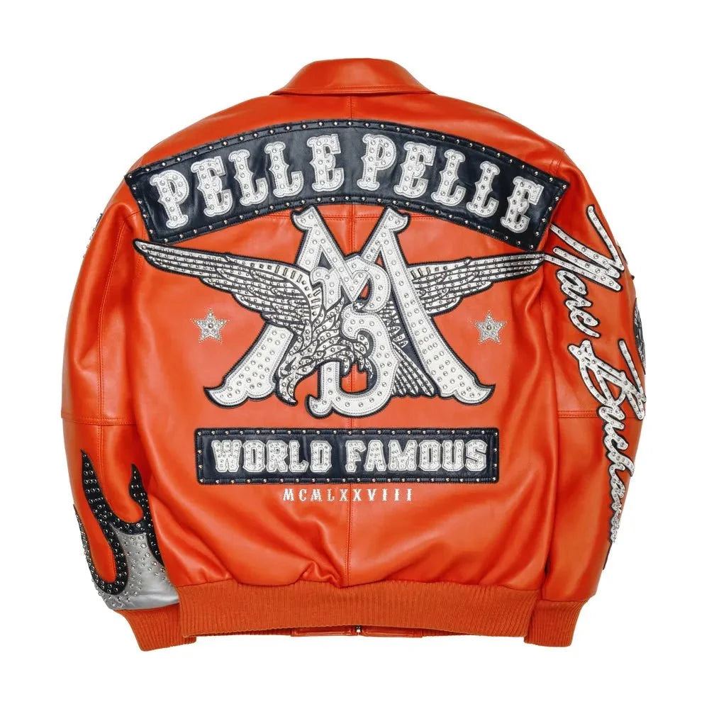 Chaqueta de cuero para hombre World Famous Pelle