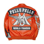 Chaqueta de cuero para hombre World Famous Pelle