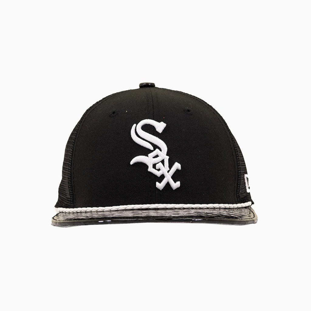Casquette Trucker Breyer's Buck 50 Chicago White Sox avec Visière en Cuir