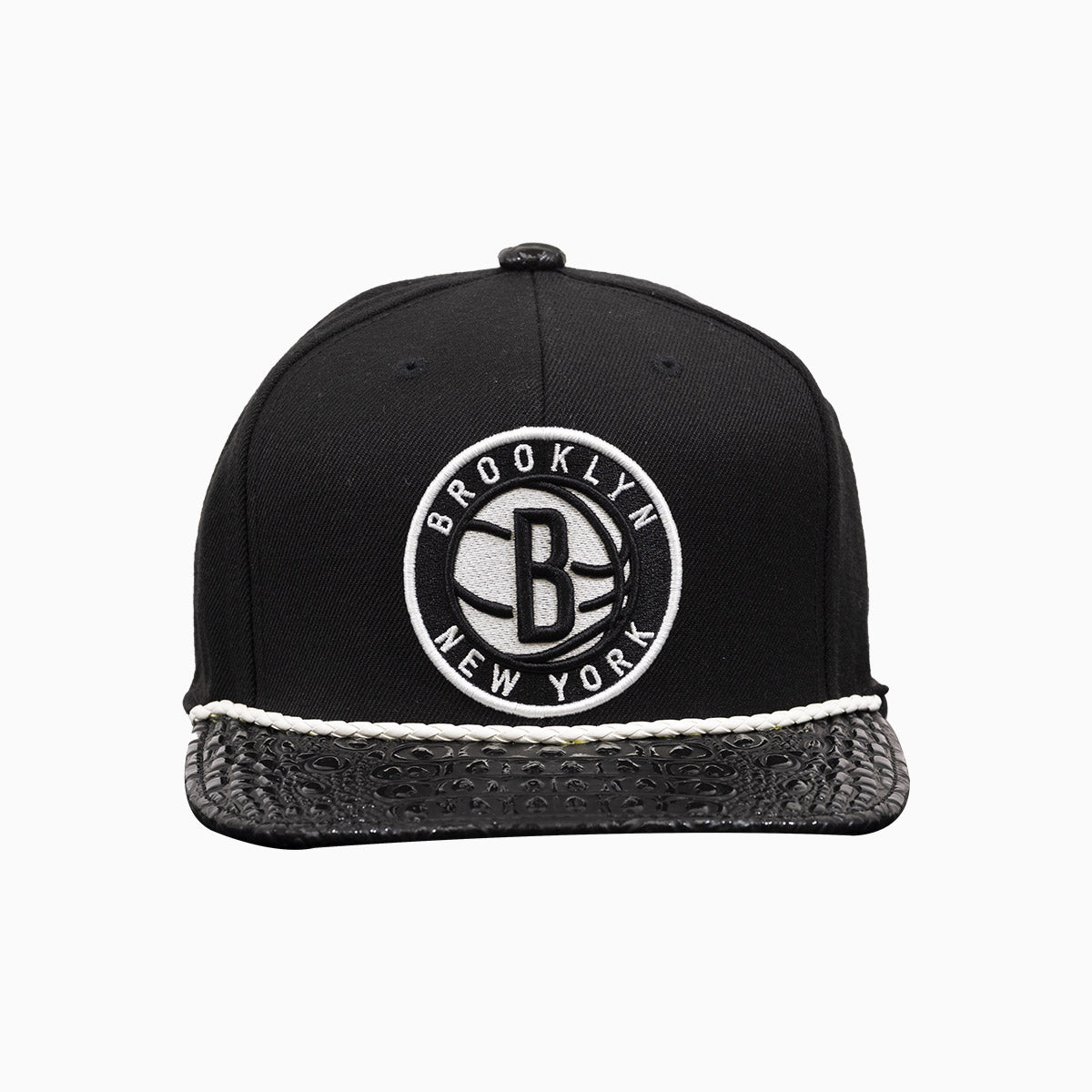 Casquette Breyer's Buck 50 Brooklyn Nets avec visière en cuir