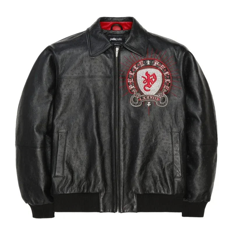Chaqueta de cuero inmortal para hombre