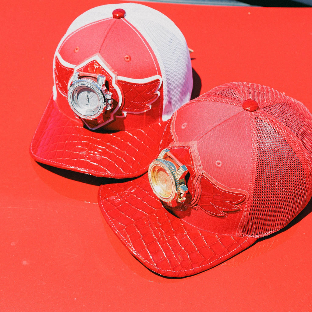 Gorra trucker de lana Buck 50 de Breyer con visera de cuero