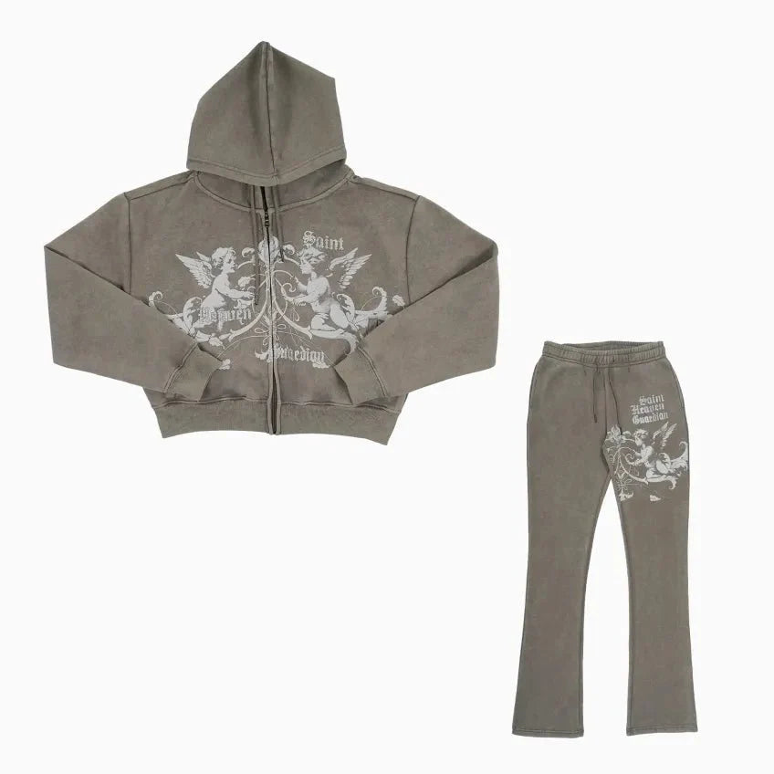 Ensemble Femme Orné de Strass Minéraux