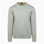 Men's Cotton Terry Sweatshirt with Logo Patch