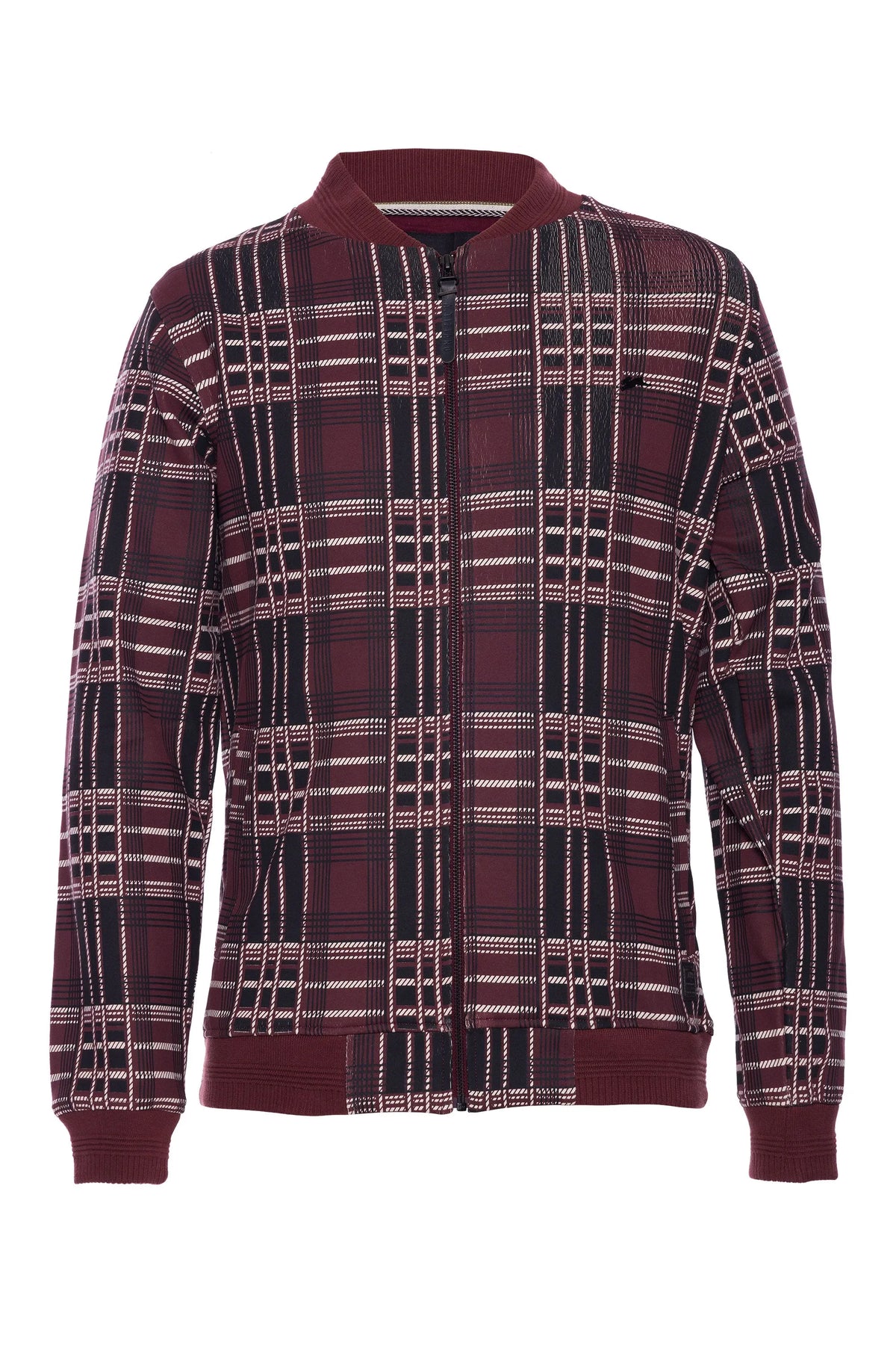 Chaqueta bomber de punto estampada Hank para hombre