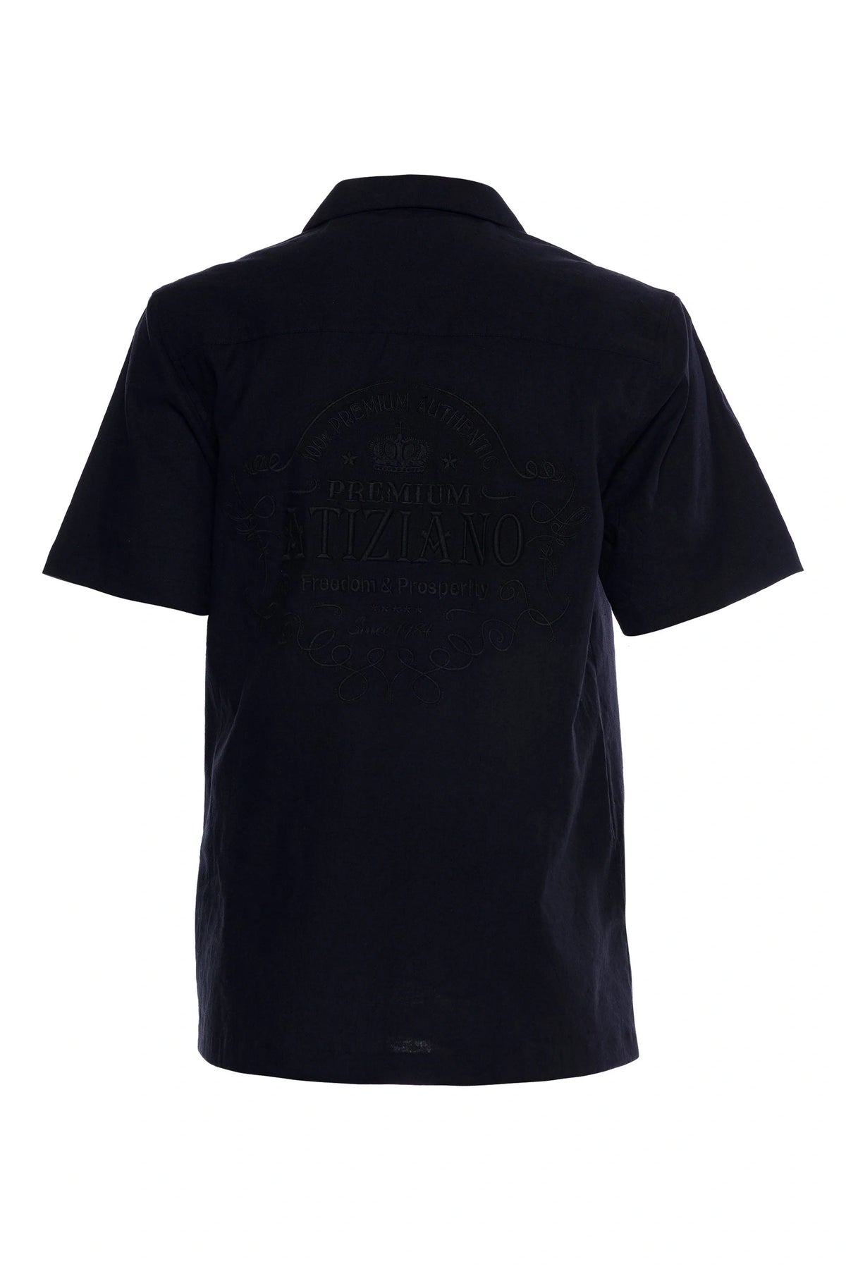 Camisa abotonada elástica de sarga Karl para hombre