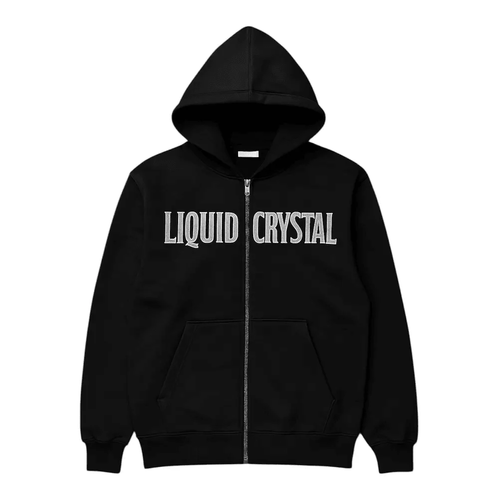 Sweat à capuche strass liquide homme