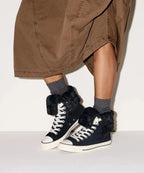 Bottes montantes repliables All Star Fourrure Synthétique pour Femme