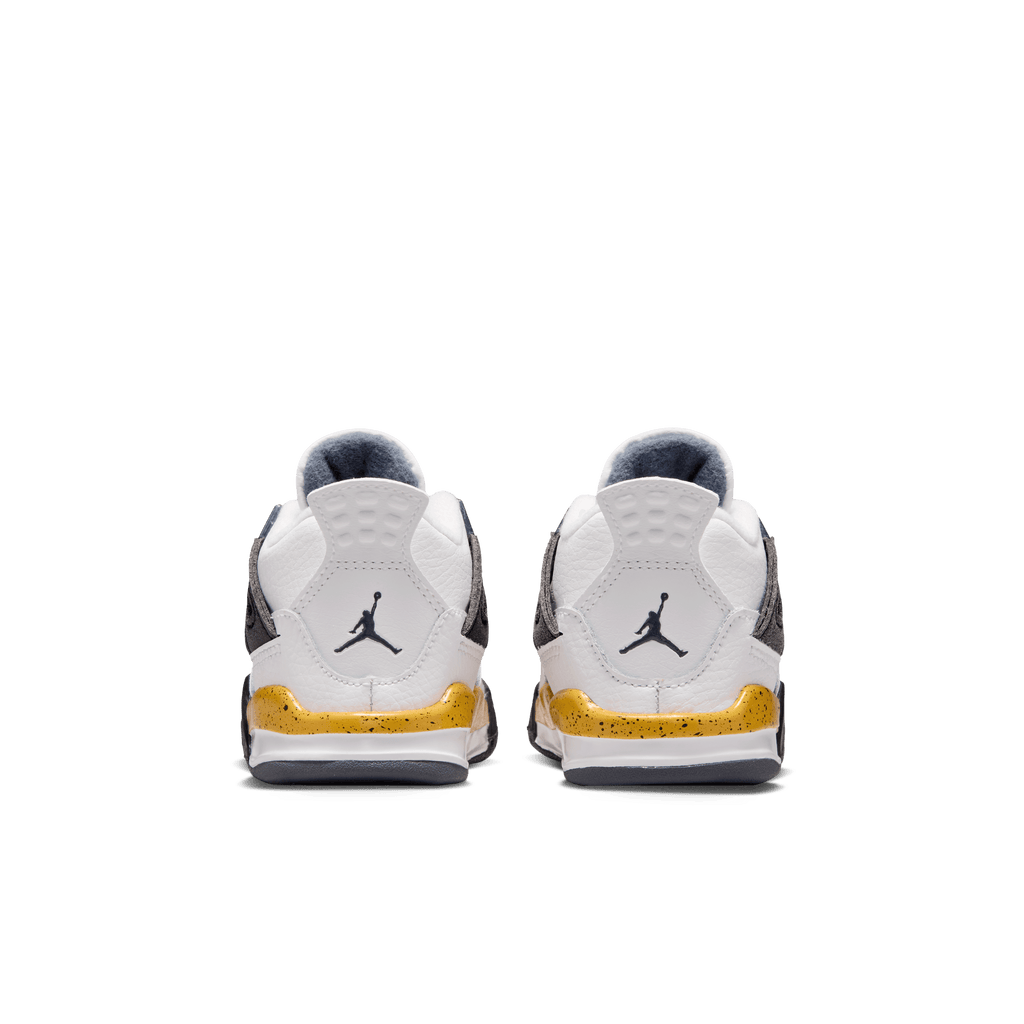 Air Jordan 4 Retro 'Tour Yellow' para niños pequeños