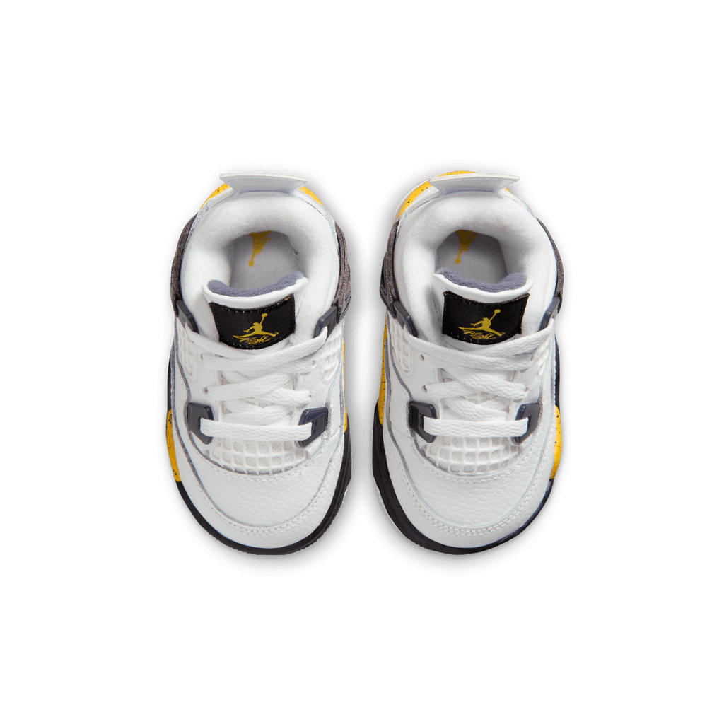 Air Jordan 4 Retro 'Tour Yellow' para niños pequeños