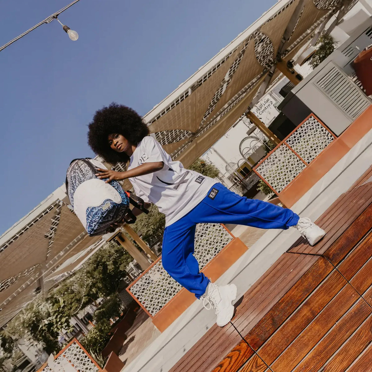 Sac à dos Diaa Allam Blue Dlxsv
