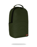 Sac à dos en nylon vert estampé Shark Central