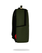 Sac à dos en nylon vert estampé Shark Central