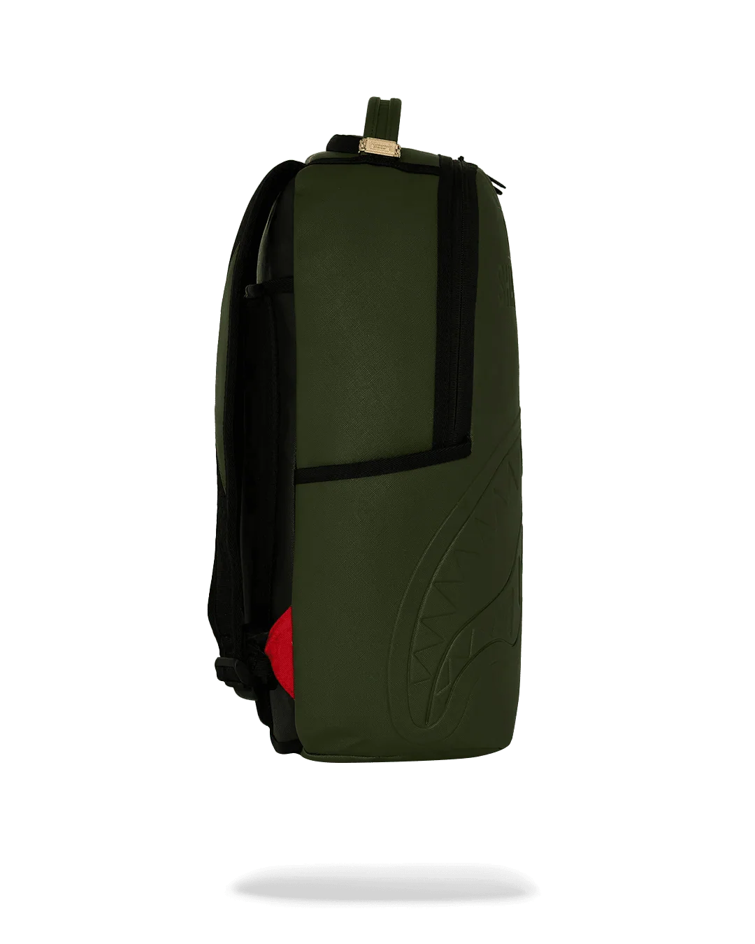 Shark Central Embossed Green Nylon Backpack