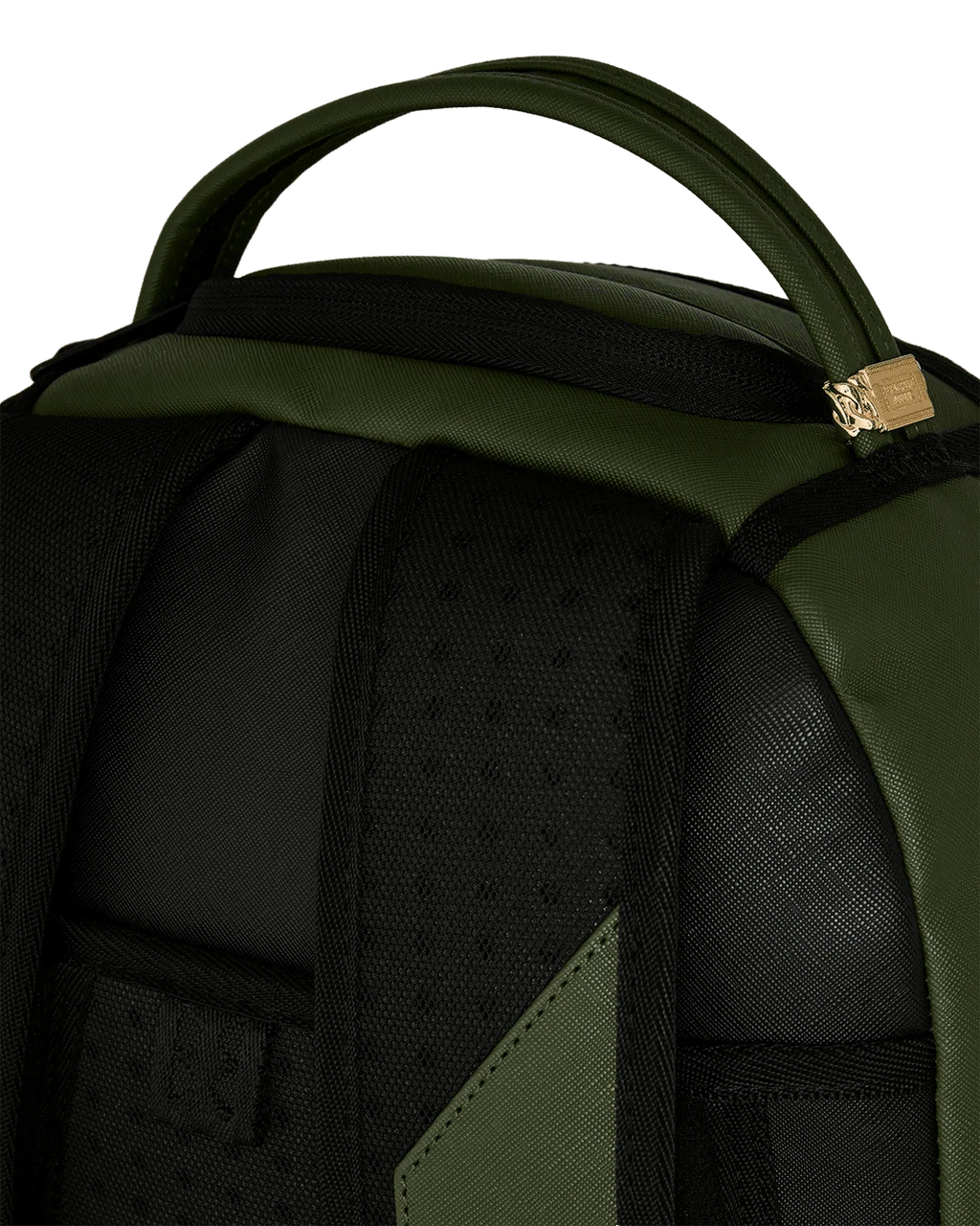 Sac à dos en nylon vert estampé Shark Central