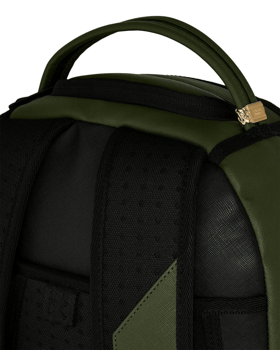 Sac à dos en nylon vert estampé Shark Central