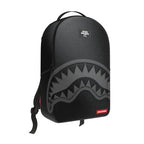 Sac à dos Shark Central en nylon noir avec logo embossé gris