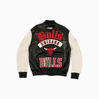 Men's Chicago Bulls Leather Varsity Jacket