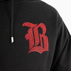 Sweat à capuche noir Bling pour homme