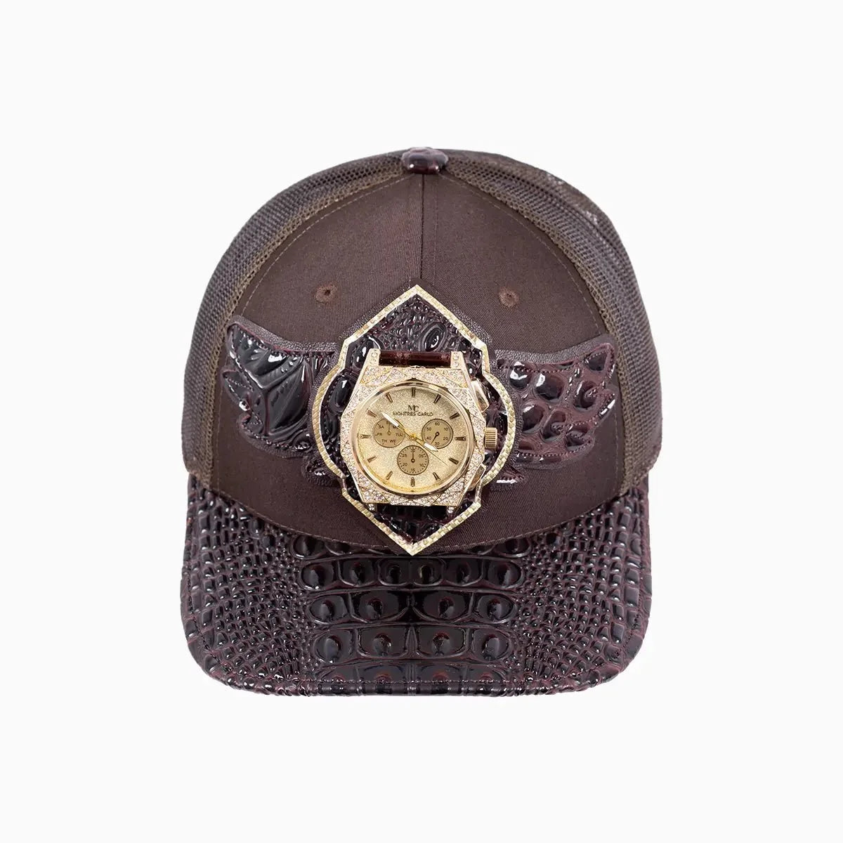Casquette de camionneur en laine Breyer's Buck 50 avec visière en cuir