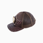 Casquette de camionneur en laine Breyer's Buck 50 avec visière en cuir