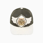 Gorra de camionero de lana Buck 50 con visera de cuero de Breyer