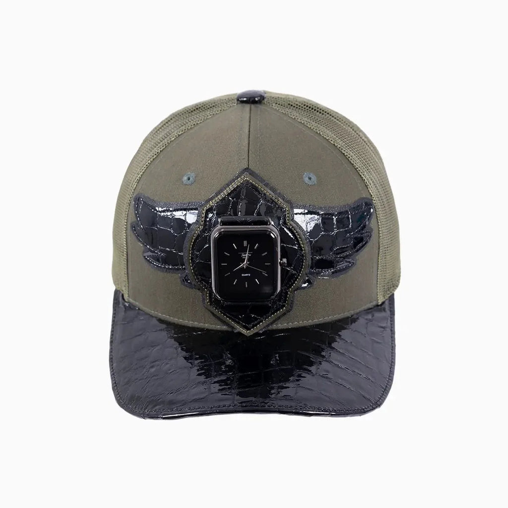 Casquette de camionneur Breyer's Buck 50 en laine avec visière en cuir