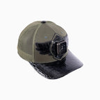 Casquette de camionneur Breyer's Buck 50 en laine avec visière en cuir