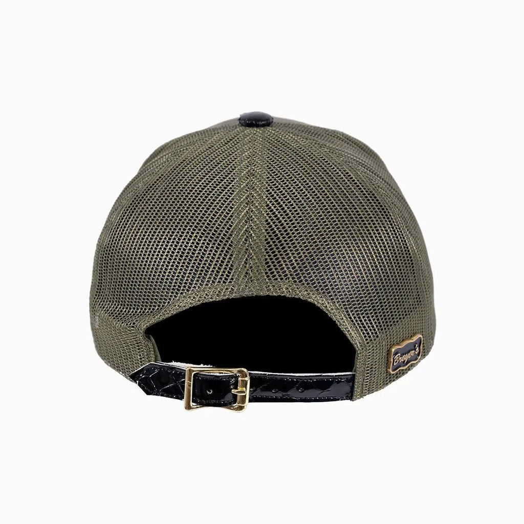 Casquette de camionneur Breyer's Buck 50 en laine avec visière en cuir