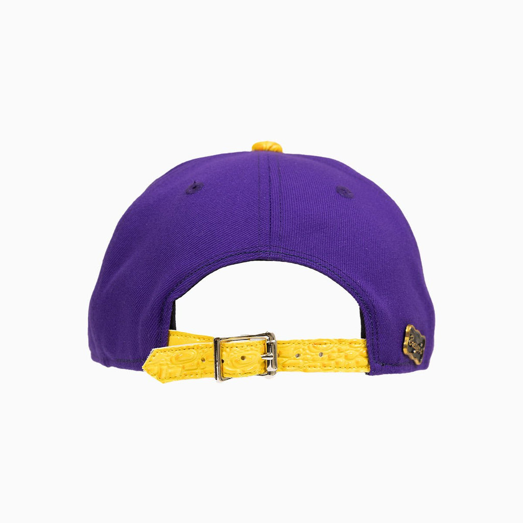 Gorra Breyer's Buck 50 de Los Angeles Lakers con visera de cuero