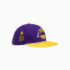 Gorra Breyer's Buck 50 de Los Angeles Lakers con visera de cuero