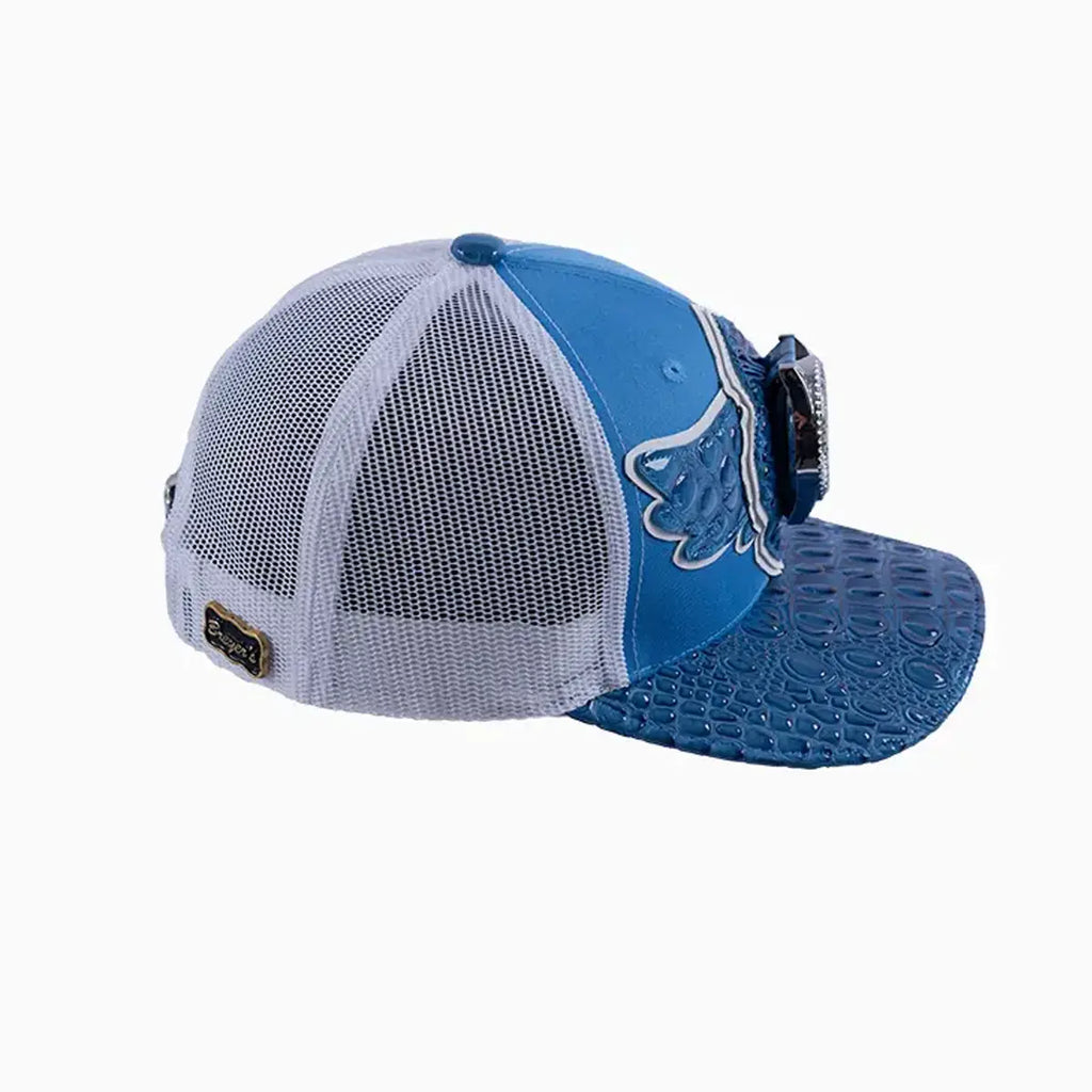 Casquette de camionneur en laine Breyer's Buck 50 avec visière en cuir