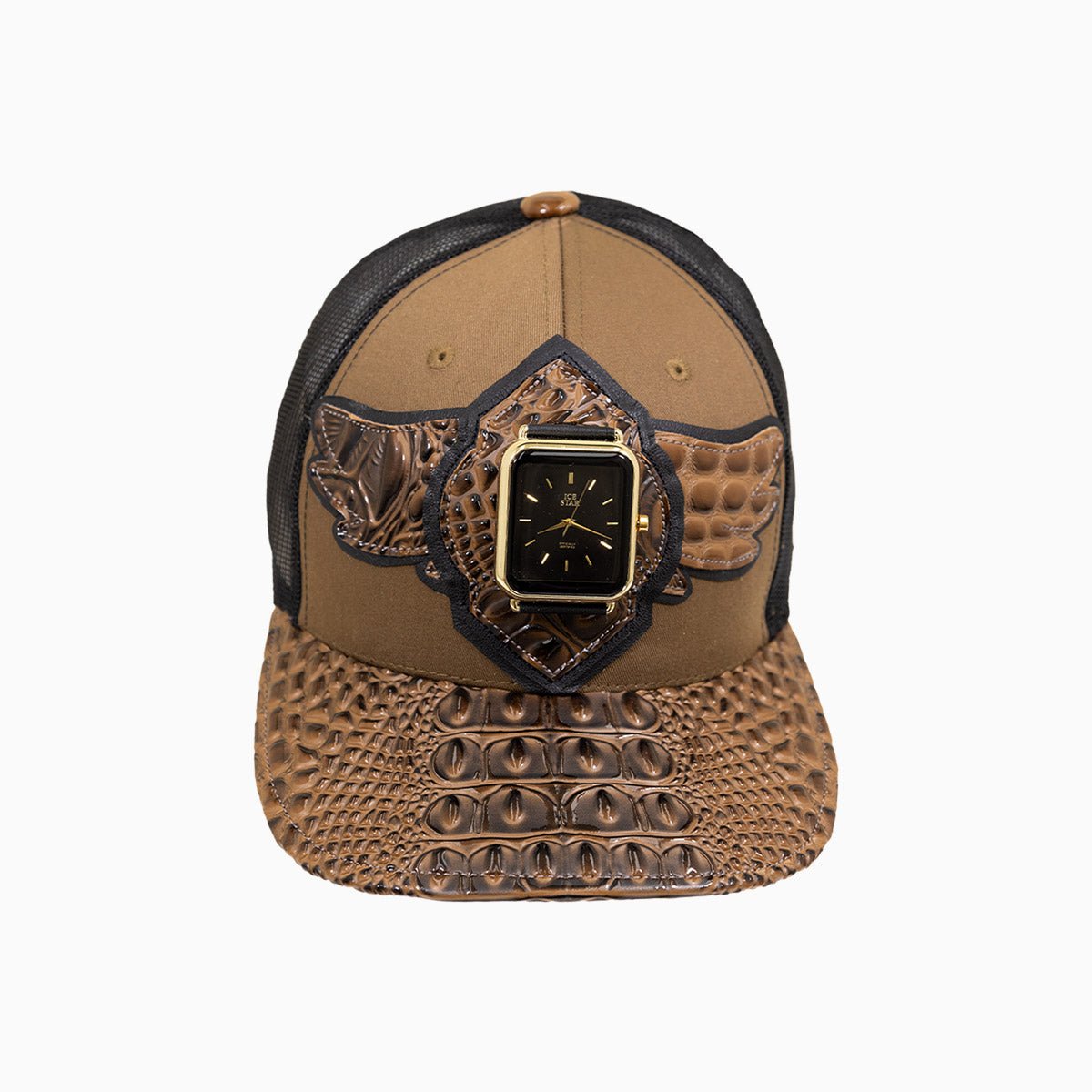 Casquette de camionneur Breyer's Buck 50 en laine avec visière en cuir