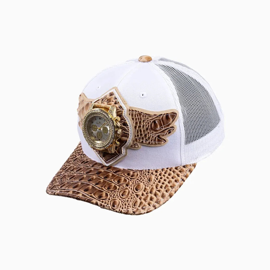 Breyer's Buck 50 Wool Trucker Hat With Leather Visor