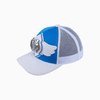 Gorra de camionero Breyer's Buck 50 de lana con visera de cuero